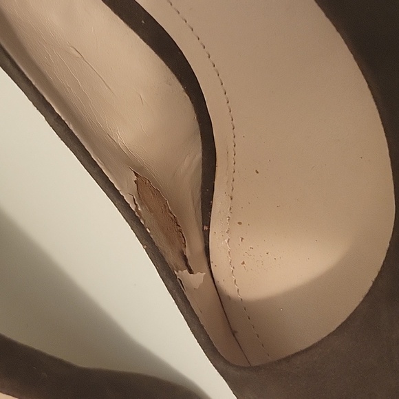 Vince Camuto Size 6 1/2 Brown Suede " 3 inch"  Block-Heels - Picture 9 of 11